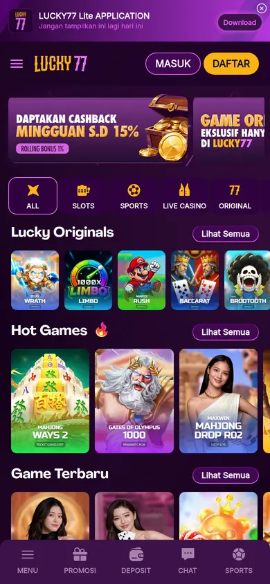 LUCKY77 screenshot 1